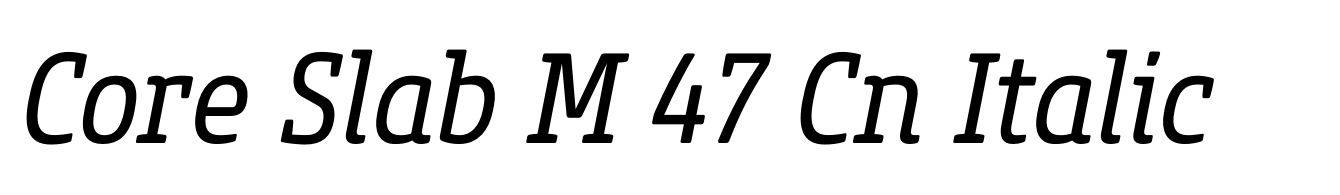 Core Slab M 47 Cn Italic